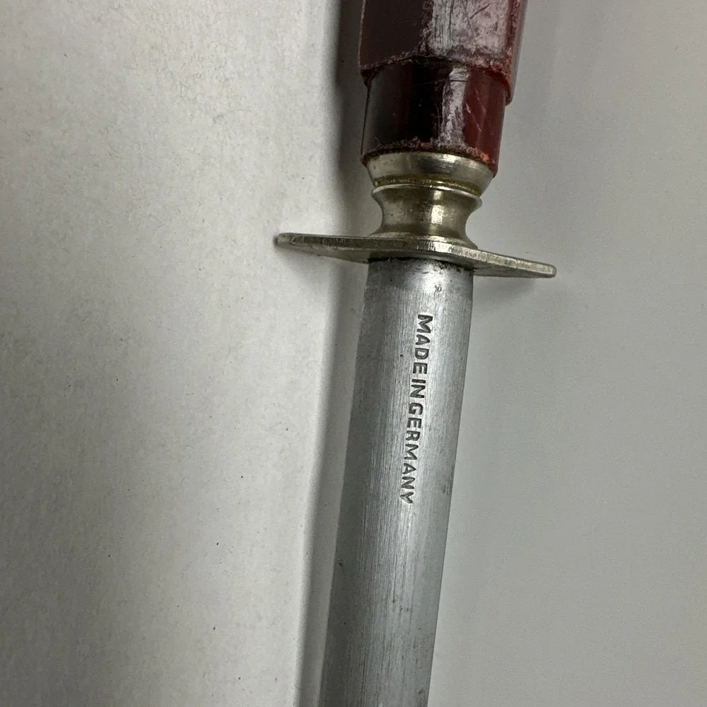 F Dick Dickoron Knife Sharpening Steel Vintage Made In Germany Chef's Knife